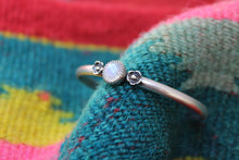 Load image into Gallery viewer, Floral Moonstone Stacker Cuff