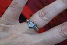 Load image into Gallery viewer, Double Heart Sterling Ring