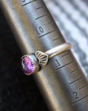 Load image into Gallery viewer, Amethyst Stamped Ring