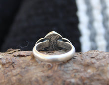 Load image into Gallery viewer, Moonstone Stamped Ring
