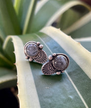 Load image into Gallery viewer, Rutilated Quartz Stamped Studs