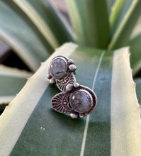 Load image into Gallery viewer, Rutilated Quartz Stamped Studs