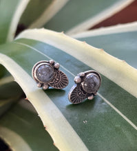 Load image into Gallery viewer, Rutilated Quartz Stamped Studs