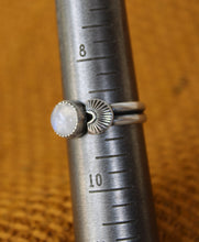 Load image into Gallery viewer, Moonstone Stamped Ring