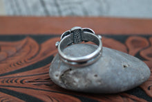 Load image into Gallery viewer, Rutilated Quartz Stamped Ring with Balls