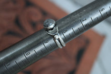 Load image into Gallery viewer, Rutilated Quartz Stamped Ring with Balls