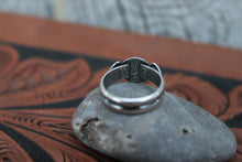 Load image into Gallery viewer, Rutilated Quartz Stamped Ring