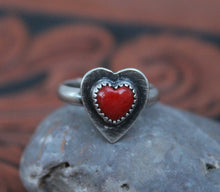 Load image into Gallery viewer, "Heartbeat" Coral Ring