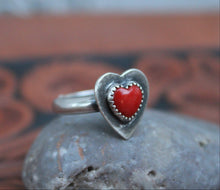 Load image into Gallery viewer, "Heartbeat" Coral Ring