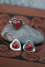 Load image into Gallery viewer, "Heartbeat" Coral Ring