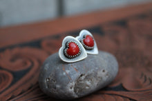 Load image into Gallery viewer, "Heartbeat" Coral Studs