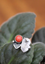 Load image into Gallery viewer, Coral Stamped Studs