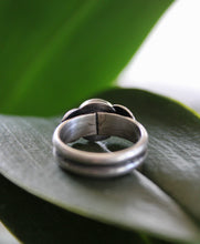 Load image into Gallery viewer, Labradorite Stamped Ring