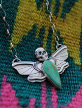 Load image into Gallery viewer, Large Death's Head Moth Necklace