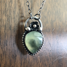 Load image into Gallery viewer, "Propagation" Prehnite Floral Necklace
