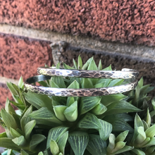 Load image into Gallery viewer, Sterling Hammered Stacker Cuff