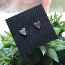 Load image into Gallery viewer, Sterling Heart Studs