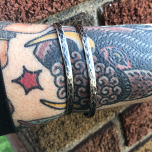 Load image into Gallery viewer, Sterling Hammered Stacker Cuff