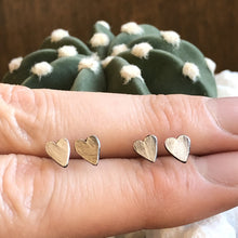 Load image into Gallery viewer, Sterling Heart Studs
