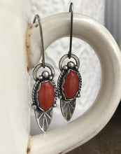 Load image into Gallery viewer, "Red Tail" Hook Earrings