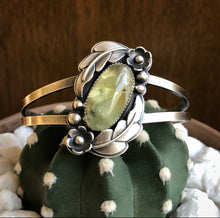 Load image into Gallery viewer, "Mother Knows Best" Prehnite Statement Cuff
