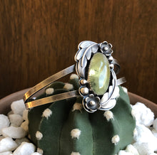 Load image into Gallery viewer, "Mother Knows Best" Prehnite Statement Cuff
