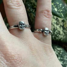 Load image into Gallery viewer, Tiny Skull Stacker Ring