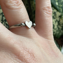 Load image into Gallery viewer, Tiny Heart Stacker Ring