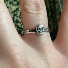 Load image into Gallery viewer, Tiny Skull Stacker Ring