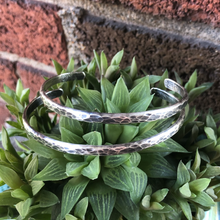 Load image into Gallery viewer, Sterling Hammered Stacker Cuff
