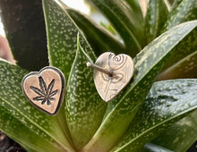 Load image into Gallery viewer, &quot;Double Heart Mary Jane Studs&quot;
