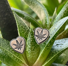 Load image into Gallery viewer, &quot;Double Heart Mary Jane Studs&quot;

