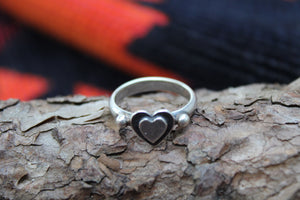 Double Heart Sterling Ring