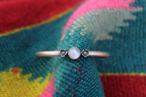 Floral Moonstone Stacker Cuff