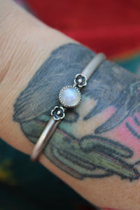 Floral Moonstone Stacker Cuff