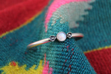 Load image into Gallery viewer, Floral Moonstone Stacker Cuff
