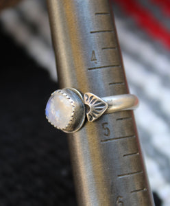 Moonstone Stamped Ring