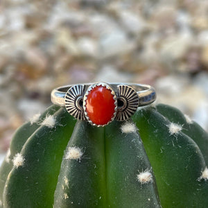 Sunset Coral Ring