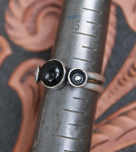 Load image into Gallery viewer, Onyx Stacker Ring with Ball &amp; Cups
