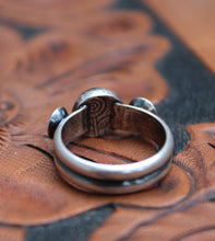 Load image into Gallery viewer, Onyx Stacker Ring with Ball &amp; Cups
