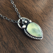 Load image into Gallery viewer, &quot;Propagation&quot; Prehnite Floral Necklace
