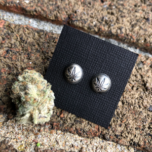 "Domed Mary Jane Studs"