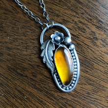 Load image into Gallery viewer, &quot;Aw, Honey, Honey&quot; Baltic Amber Floral Necklace
