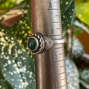 "Lucky Charm" Green Onyx Ring