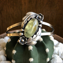 Load image into Gallery viewer, &quot;Mother Knows Best&quot; Prehnite Statement Cuff
