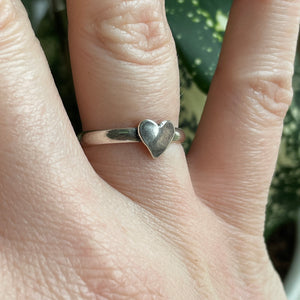 Tiny Heart Stacker Ring