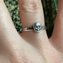 Load image into Gallery viewer, Tiny Skull Stacker Ring
